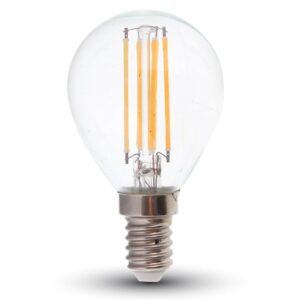 Филаментная лампа V-Tac 4 Вт, 400lm, стекло, P45, Е14, 4000К