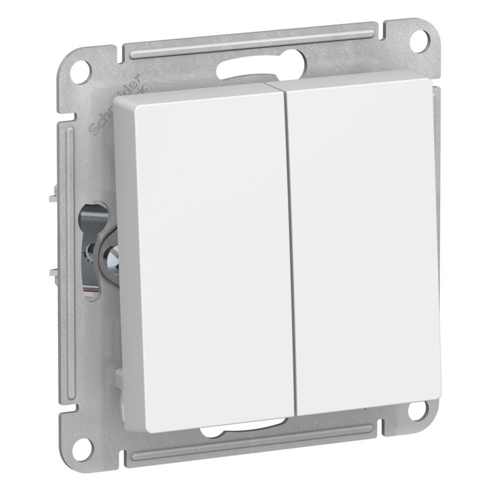 1686315629_atn001351_images_1 Выключатель 2-клавишный Systeme Electric (Schneider Electric) Atlas Design 10АХ, лотос ATN001351 — изображение 1