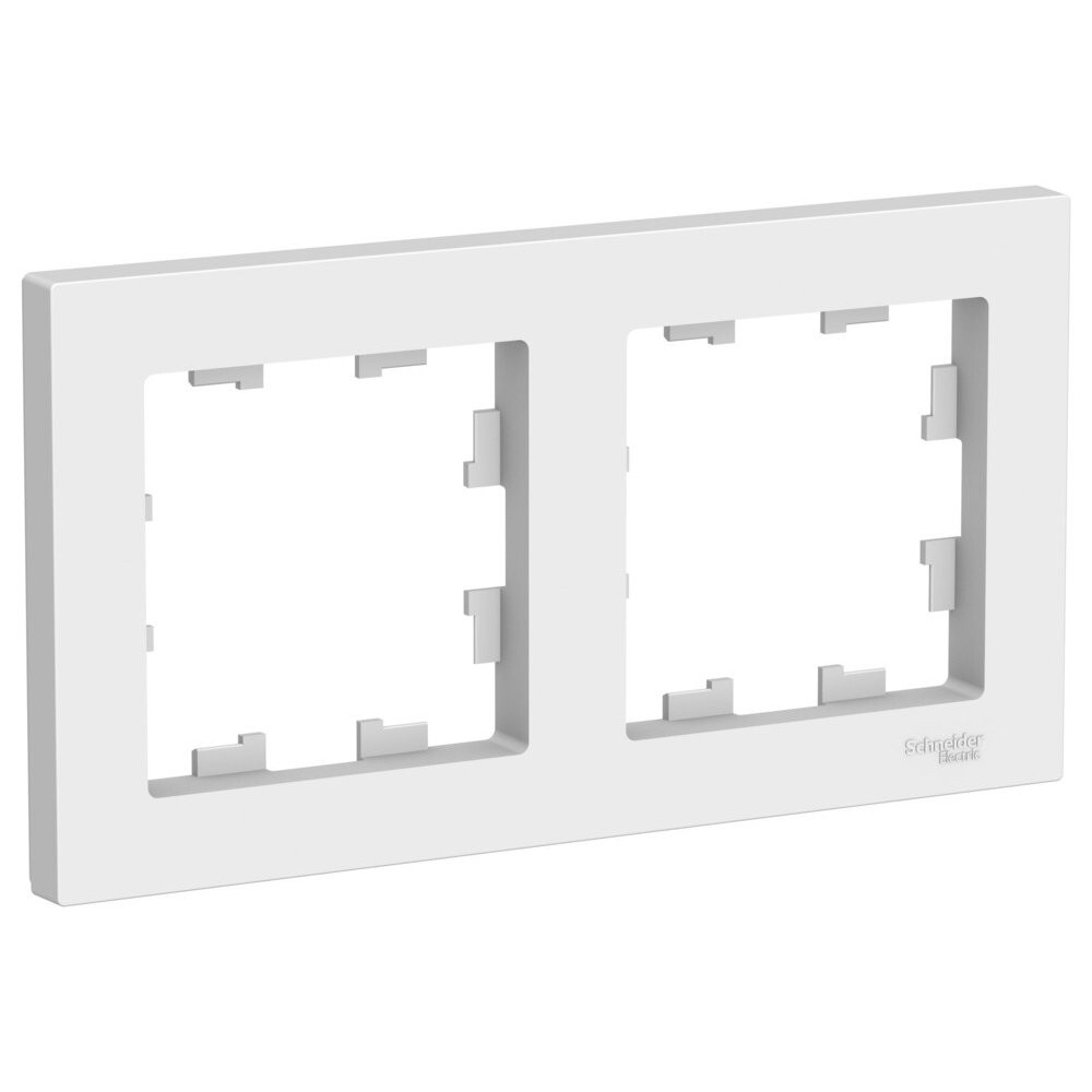 1686640562_atn001302_images_0 Рамка 2-постовая универсальная Systeme Electric (Schneider Electric) Atlas Design, лотос ATN001302 — изображение 1