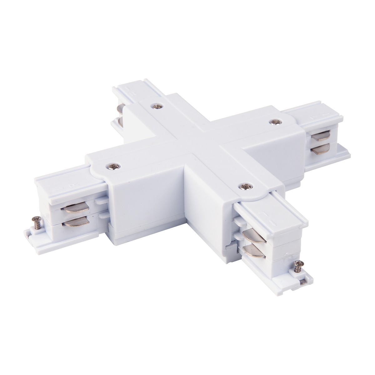 konnektor-x-obraznyy-dlya-trehfaznogo-shinoprovoda-trc-1-3-x-wh-belyy-1cfead9959b76ce44a847c850b61c587 Коннектор X-образный для трехфазного шинопровода белый TRC-1-3-X-WH — изображение 1