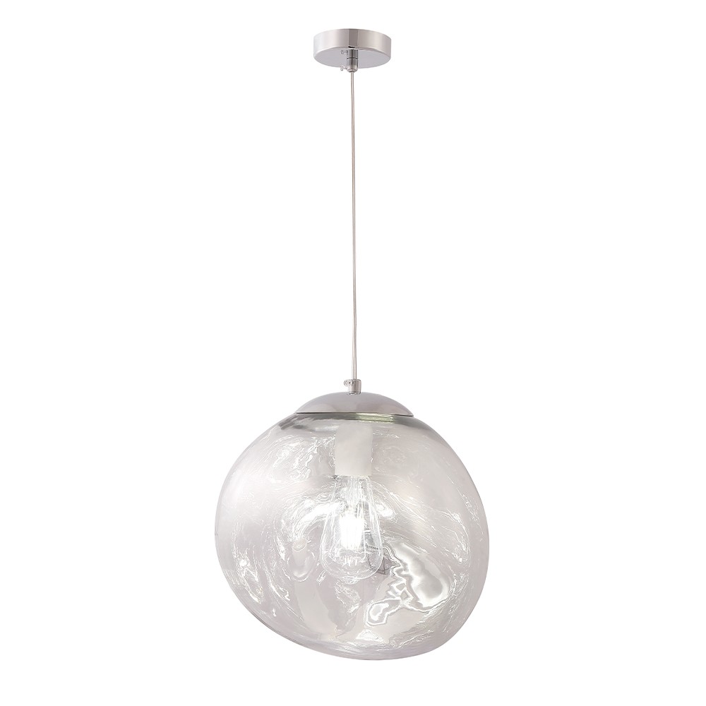 malaga_sp1_d280_chrome_3 Светильник подвесной Crystal Lux MALAGA SP1 D280 CHROME — изображение 1