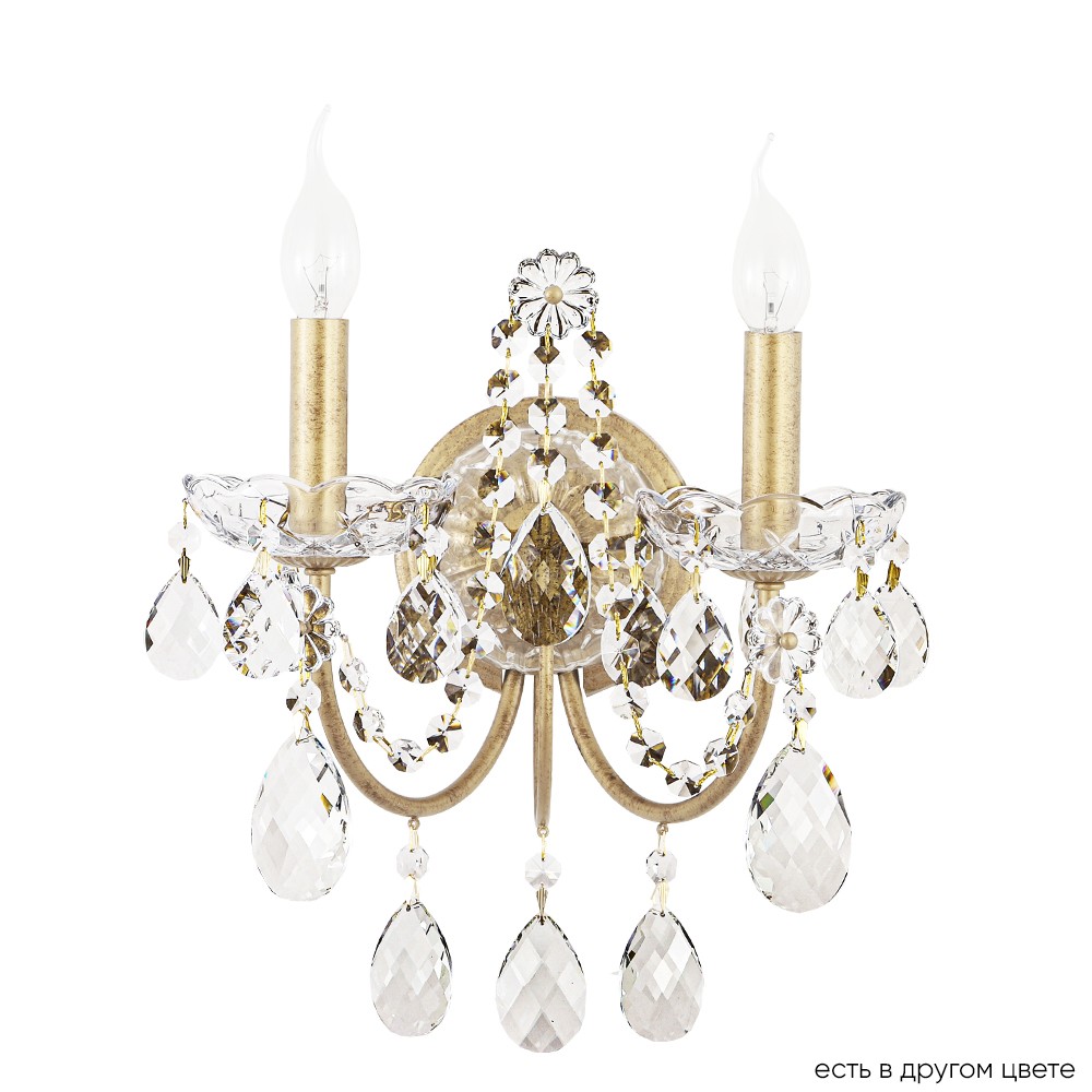 odelis_ap2_gold Бра Crystal Lux ODELIS AP2 GOLD — изображение 1