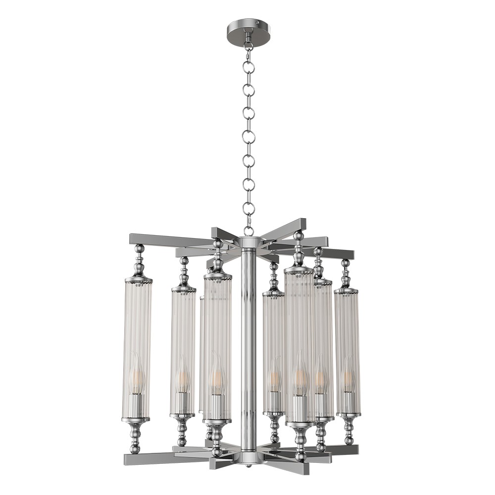tomas_sp8_shrome Люстра Crystal Lux TOMAS SP8 D650 CHROME — изображение 1